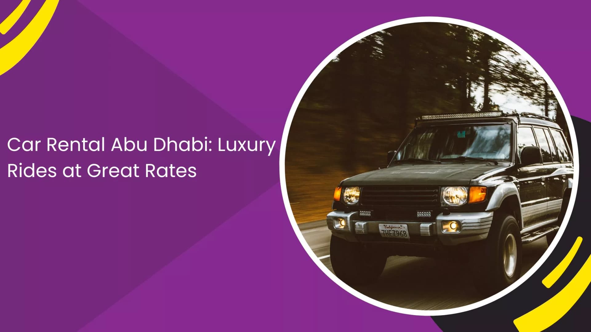 Car Rental Abu Dhabi: Luxury Rides at Great Rates_blogs