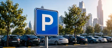 Parking sign in Dubai
